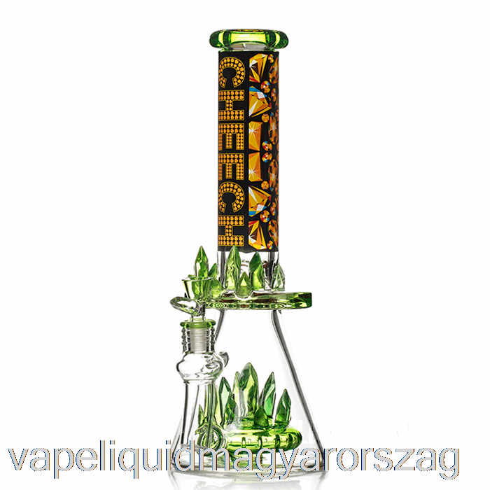 Cheech üveg Csak Tudjuk, Mi Csillogó Bling Bling Bong Zöld Vape Toll